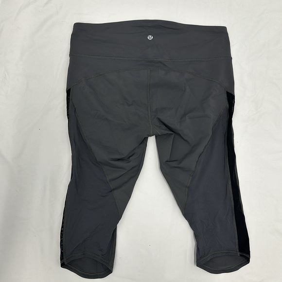 Lululemon Mesh Panel Cropped Leggings in Gray - Picture 5 of 5